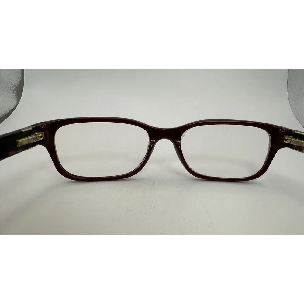 Tory Burch Bordeaux Tortoise Shell Eyeglasses Frame w/ Case Elegance Luxury